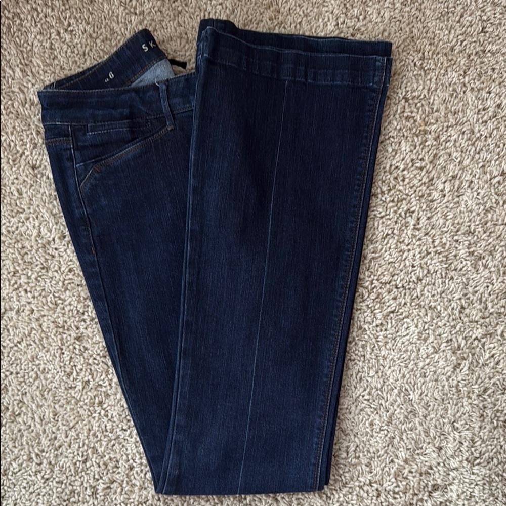 WHBM The Skinny Flare Blue Women's Jeans